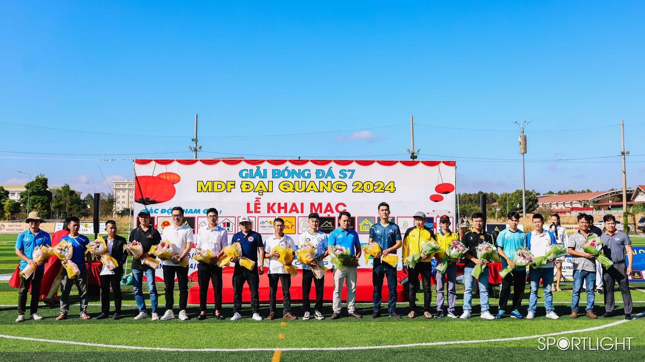 Khởi tranh Giải bóng đá sân 7 - Cúp MDF Đại Quang 2024