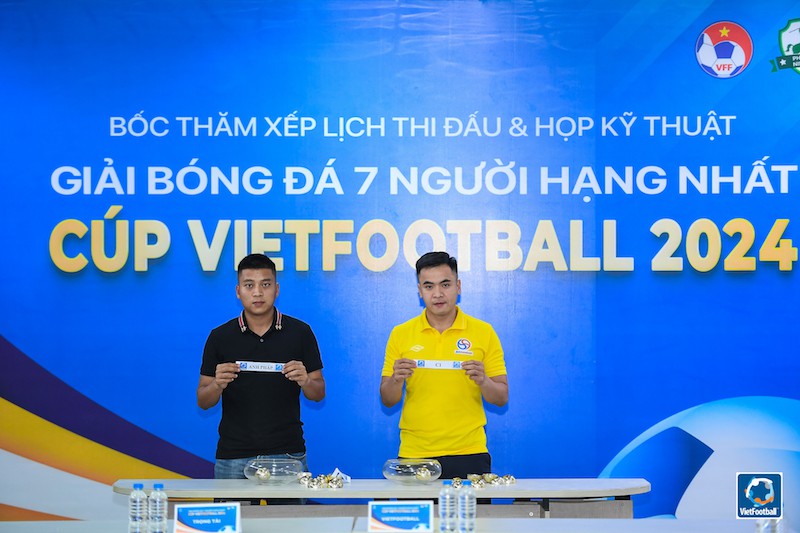 Giải bóng đá 7 người hạng Nhất – Cúp VietFootball 2024: Lộ diện các bảng đấu hấp dẫn 
