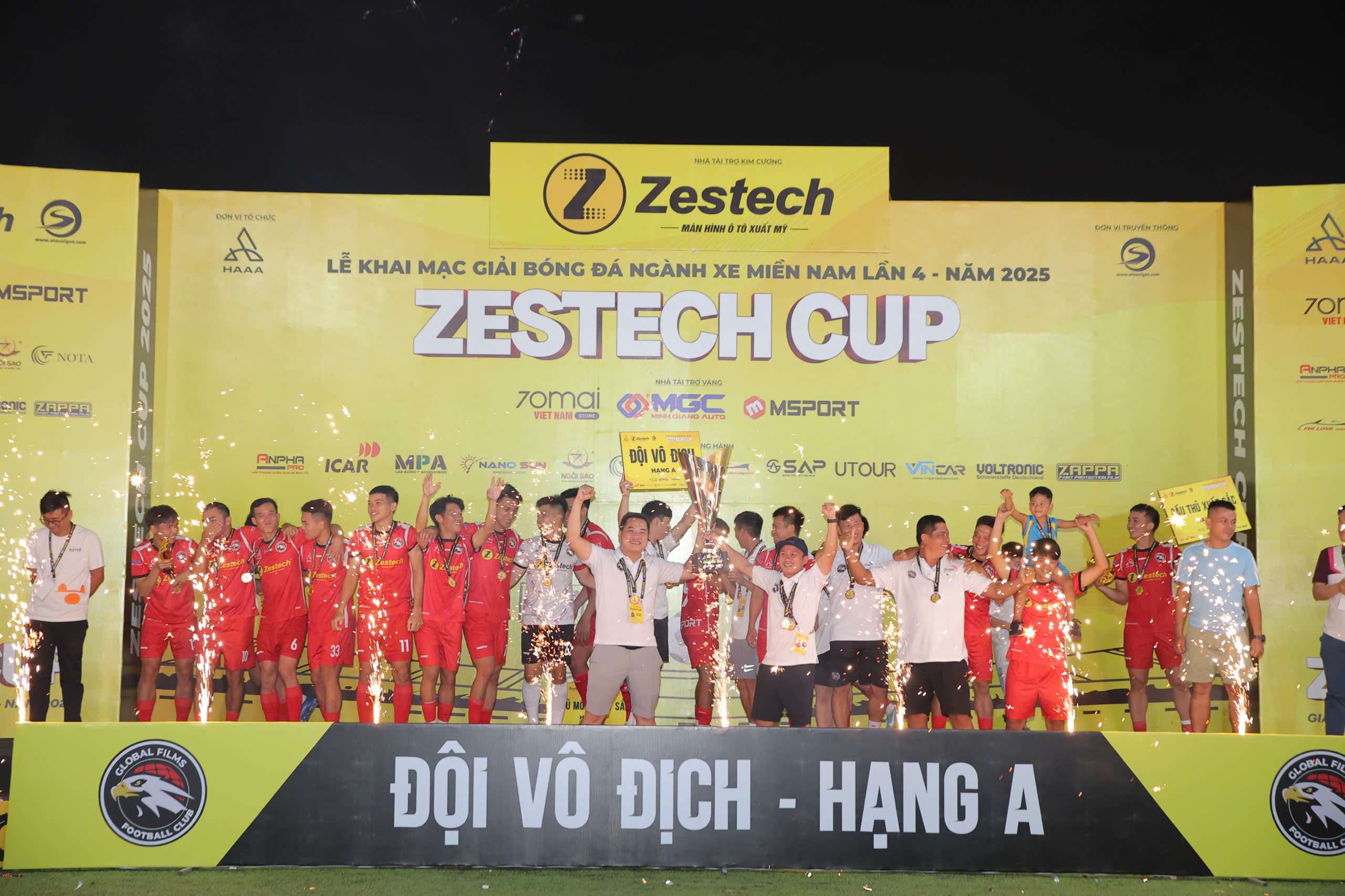 Global FC vô địch giải Ngành xe miền Nam 2025