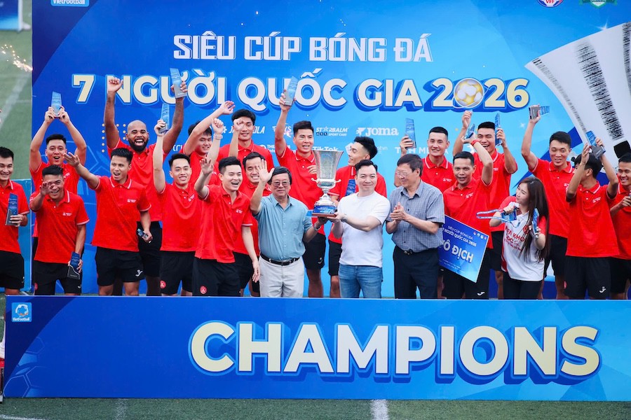 Thiên Khôi FC vô địch Siêu Cúp bóng đá 7 người Quốc gia 2026